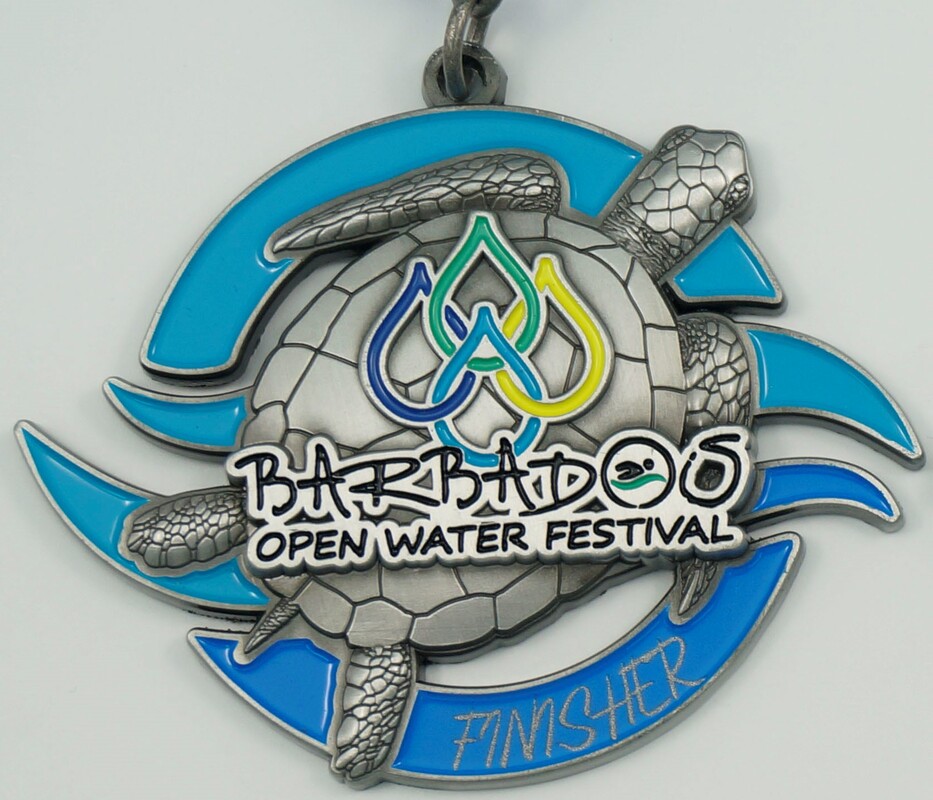 Finisher Medal for Barbados Open Water Festival 2018