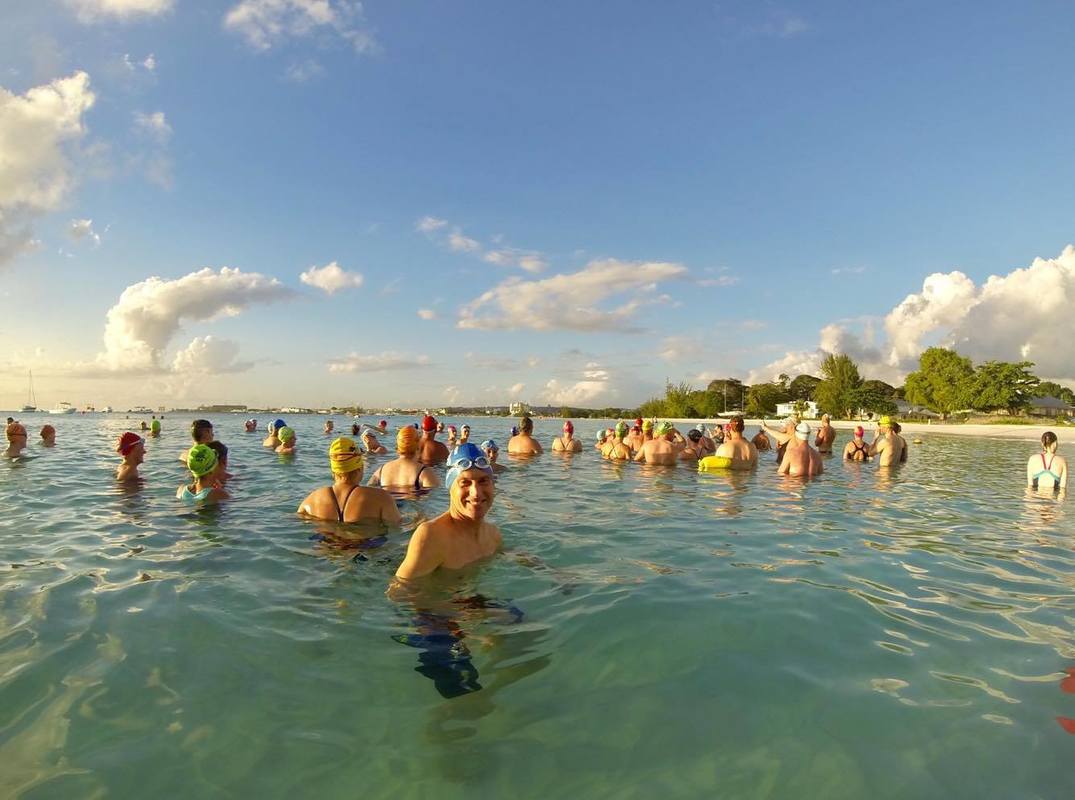 Practice Swim at Barbados Open Water Festival - Carlisle Bay