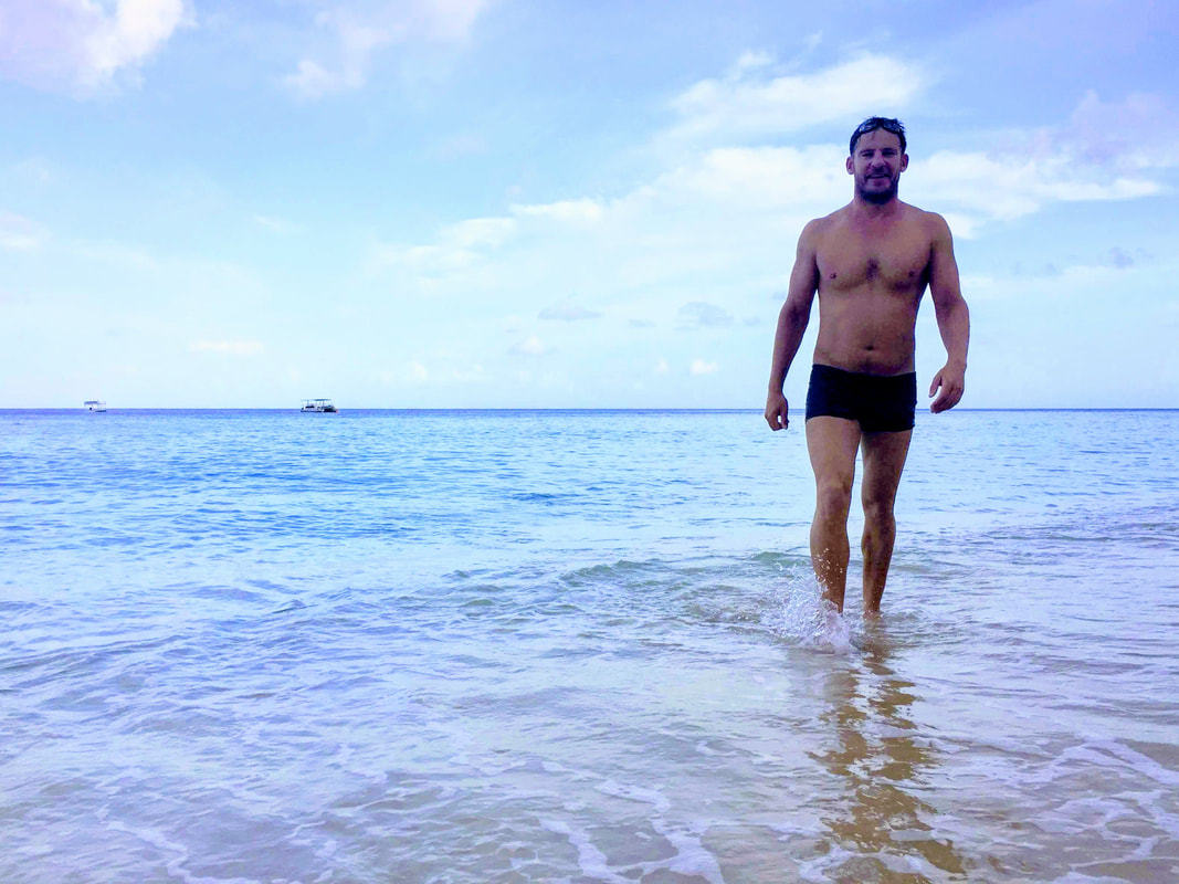 Cameron Bellamy: Swim Around Barbados
